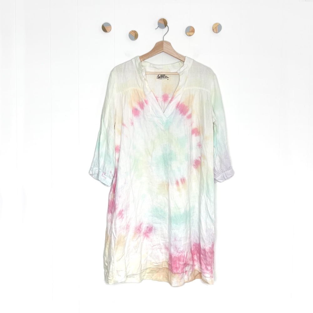Sugar Candy Mountain Sabine Dress Linen Tie Dye